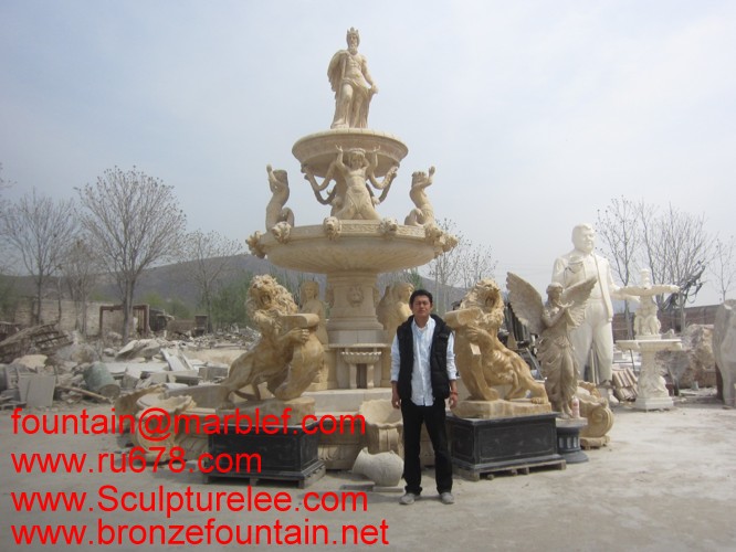 cast stone fountains, marble outdoor fountains ,marble sculpture fountains