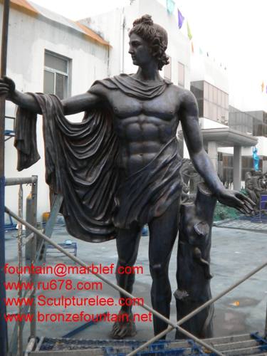 Bronze figurative sculptures ,Brass warrior statues ,Bronze western statues