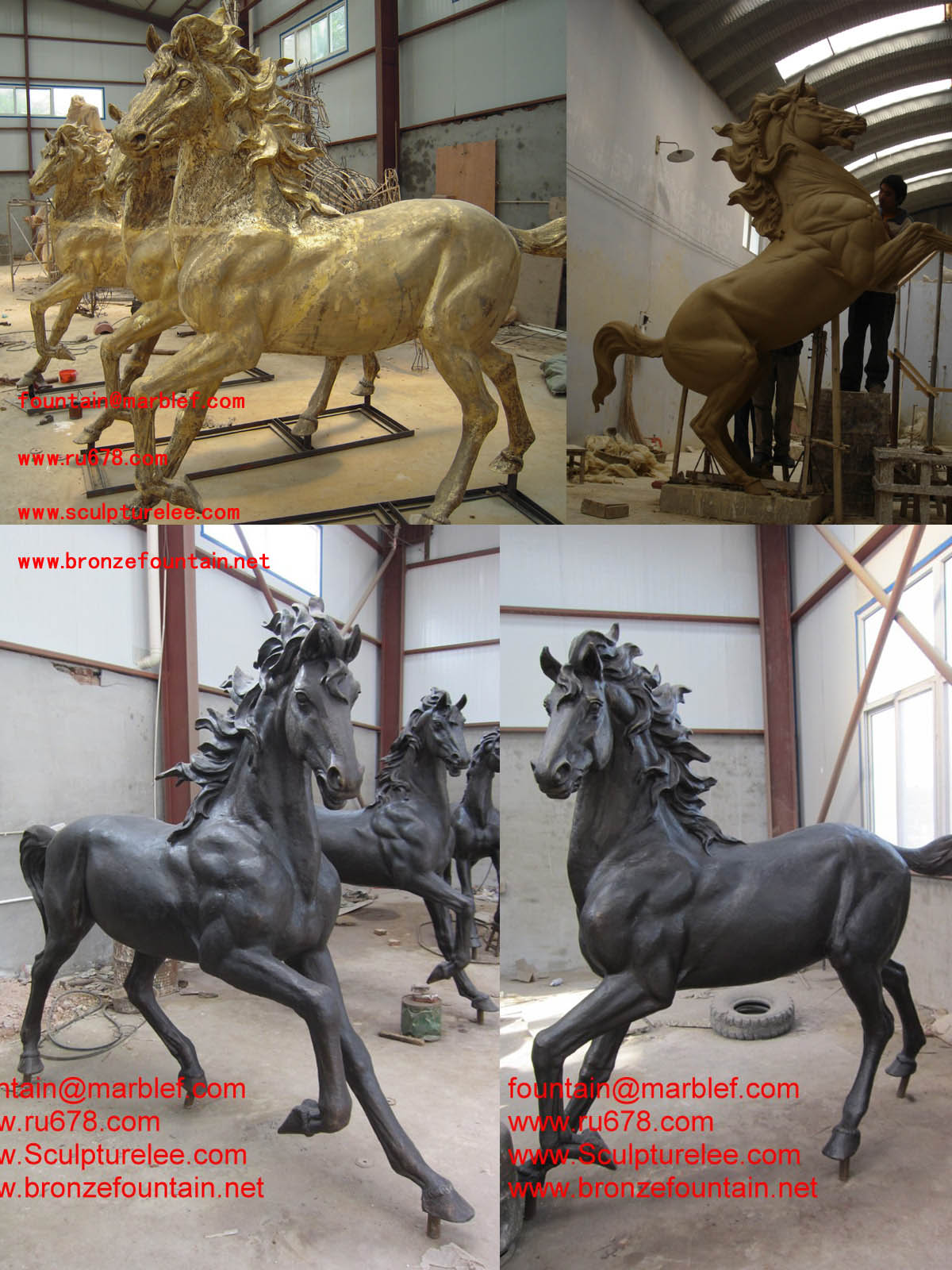 bronze horses,bronze lions,bronze eagle