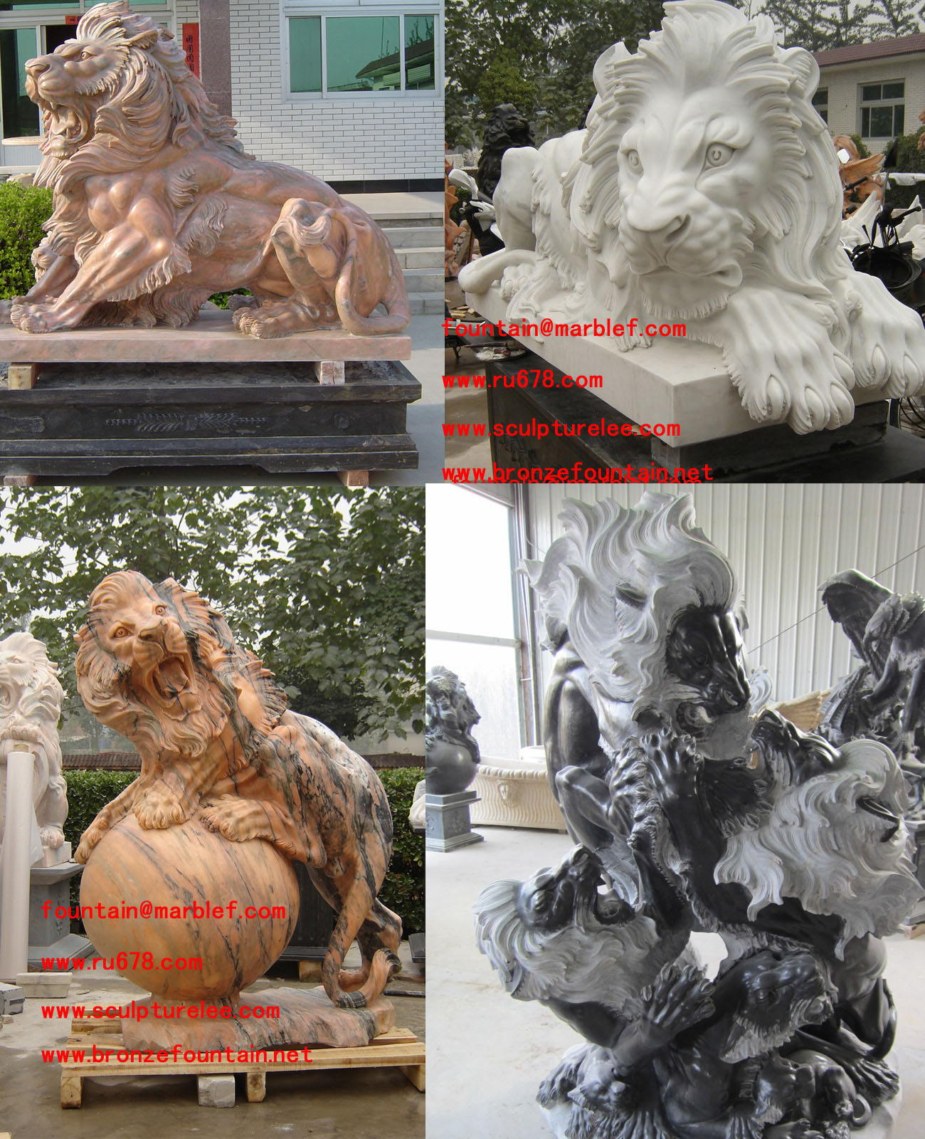marble lion sculptures,marble animal sculptures,marble horse sculptures